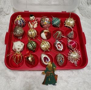 Vintage Push Pin Christmas Ornaments